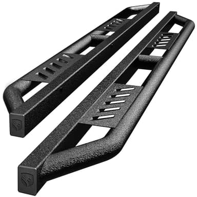 Tyger Auto Trax Side Steps Compatible with 2007-2021 Toyota Tundra | CrewMax | TG-TX7T29798 | Textured Black Drop Step Rail Running Board