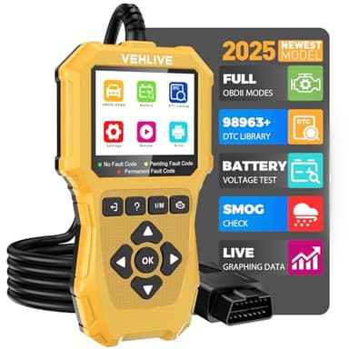 Motorcycle Scanner, Motorcycle Fault Code Reader with Voltage Test, Motorcycle OBD2 Scanner with Quick Test, Motorcycle Diagnostic Tool for Yamaha/Honda/Kawasaki/BMW/Generation/KYMCO/SYM/Suzuki ect