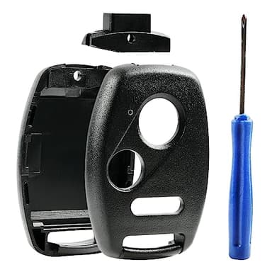 USA Remote CUTTING NOT REQUIRED - Key Fob Keyless Entry Remote Shell Case & Pad fits Honda Accord/Civic/CR-V/Fit/Odyssey/Pilot/Ridgeline/CR-Z