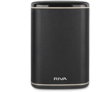 RIVA Upgraded Arena Wi-Fi Bluetooth Hi-Fi Speaker, 6 Drivers, 50W, Multiroom Music System, Supports Airplay 2, Chromecast, Spotify, Tidal and More Streaming (Black)