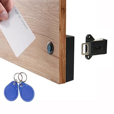 WOOCH RFID Locks for Cabinets Hidden DIY Lock - Electronic Lock with USB Cable for Wooden Drawer Locker Cupboard Gun Box