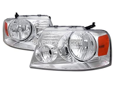 BuyRVlights Forest River Georgetown 2006-2009 RV Motorhome Pair (Left & Right) Replacement Headlights Head Lights Front Lamps