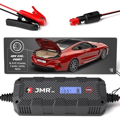 JMR Battery Charger for BMW M5 M4 X6 X5 i8 Z4 M8 M760i Alpina M6 M3 All Models Trickle Charger Conditioner Maintainer (No Lithium Mode)