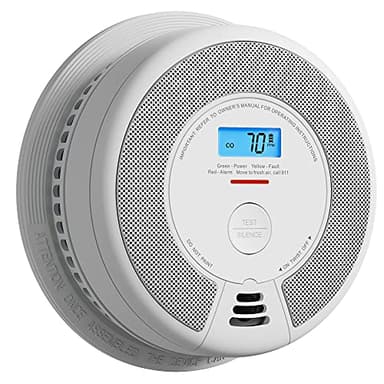 X-Sense 10-Year Battery Combination Smoke Carbon Monoxide Alarm Detector with Large LCD Display, Certified to UL 217 9th Edition, Standalone Model SC07, 1-Pack