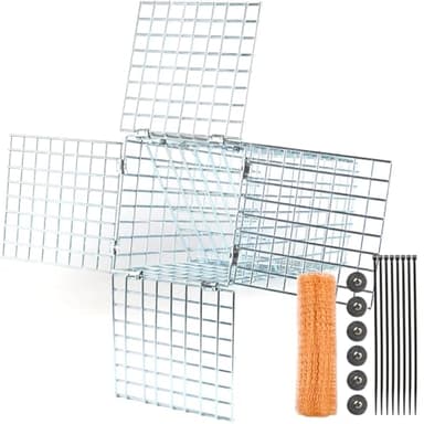 PrudoPex One Way Squirrel Door Excluder, 4 x 4 inch Opening, Humane One-Way Door for Squirrels, Chipmunks, Includes Full Installation Kit