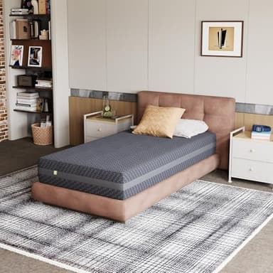 Novilla Twin XL Mattress 8 Inch, XL Twin Gel Memory Foam Mattress for Spinal Alignment & Adaptive Body Support, with Green Tea-Infused Foam, Mattresses in a Box, Medium Firm