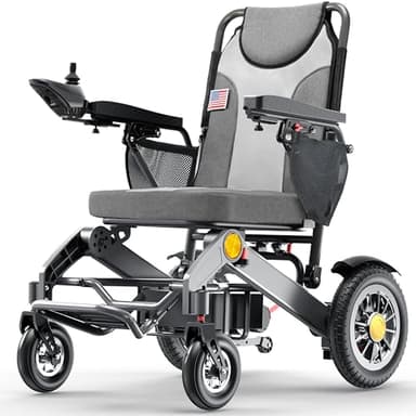 30 Miles Heavy Duty Electric Wheelchairs for Adults - 20'' Wider Seat & 500W All Terrain Power Wheelchair with 13'' Large Tires, Support 400 lb, Foldable Motorized Wheelchair for Home/Travel