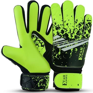 EFAH SPORTS Soccer Goalkeeper Gloves for Kids children boys and girls Youth Football Goalie Gloves with Strong Grips