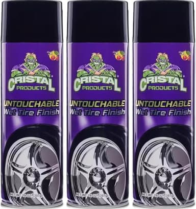 Untouchable Tire Shine Spray – Long-Lasting Wet Tire Finish for Deep Gloss & Protection – Waterproof Tire Shine, Easy Application, Premium Tire Cleaner Shine