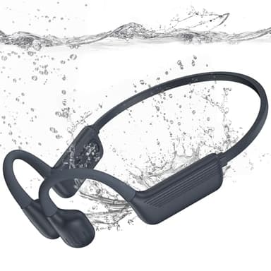 MARLALL Swimming Headphones-Bone Conduction Headphones, IP68 Waterproof Open Earphones, LiteSurge Bluetooth 5.4 Underwater Sport Earbuds with 32 GB MP3 Memory for Swimming, Marathon-Grey