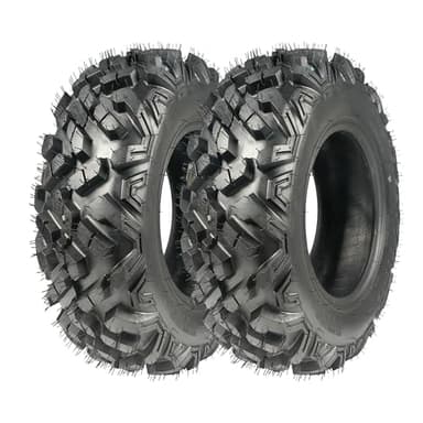 GarveeTech 25x8-12 ATV/UTV Tires 6PR All-Terrain Tires Heavy Duty for Trail/Mud/Rock, 2 Pack Tubeless