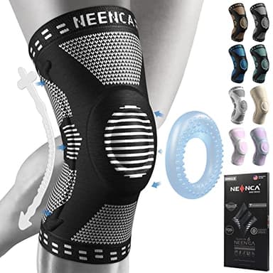 NEENCA Professional Knee Brace for Pain Relief, Medical Knee Support with Patella Pad & Side Stabilizers, Compression Knee Sleeve for Meniscus Tear, ACL, Joint Pain, Runner, Workout