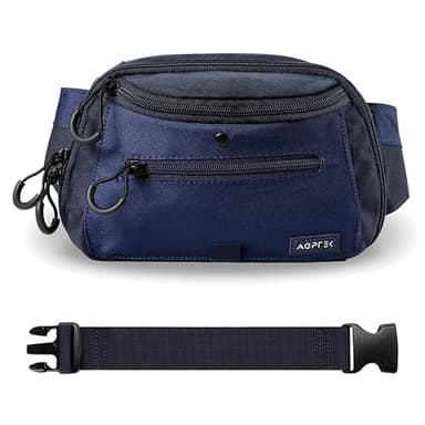AGPTEK Tactical Fanny Pack for Men & Women, Compact CCW Waist Bag with Adjustable Holster, 2L Belt Bum Pouch for Travel, Hiking,Running, Fishing, EDC & Everyday Use