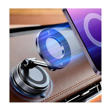 BEIDOQIXIN Magnetic Car Phone Holder Vacuum Adsorption Suitable for iPhone and Android Phones 360° Adjustable Suction Cup Bracket for Automobiles[98+LBS Strongest Suction & 2800gf Magnetic]