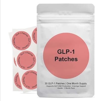 GLP-1 Patch -8-Hour Long-Lasting Formula Support - Suitable for Men and Women's Body Care Patches - can be Applied to Various Parts of The Body （30 Count） (1)