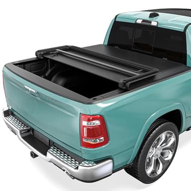 Soft Tri-Fold Truck Bed Tonneau Cover Fit for Dodge Ram 1500 2009-2026 (Incl. Classic & New) 5.7 ft Bed Without Rambox