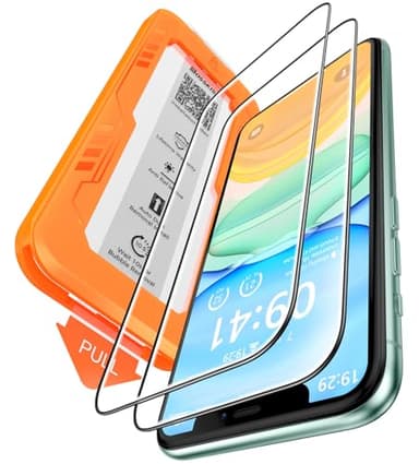 BossKiss for iPhone iPhone 11/iPhone XR Screen Protector, TOP 9H Hardness Military Grade Shatterproof HD Tempered Glass, Full Coverage Anti-Scratch Easy Installation Case Friendly 2 Pack