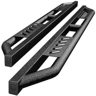 Tyger Auto Trax Side Steps Compatible with 2019-2026 Chevy Silverado GMC Sierra 1500; 2020-2026 2500 3500HD | Crew Cab | TG-TX7C29758 | Textured Black Rail Running Board