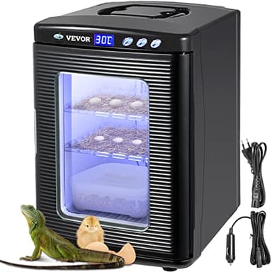 Vevor Black Reptile Incubator 25L Scientific Lab Incubator Digital Incubator Cooling and Heating 5-60°C Reptile Egg Incubator 12V/110V Work for Small Reptiles: Industrial & Scientific