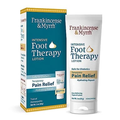 Frankincense and Myrrh Foot Pain Relief Cream - Intensive Foot Therapy Lotion - Diabetic Nerve Pain Relief Cream | Restless Leg Syndrome | Frankincense Essential Oil, 3 Ounce (1-Pack)