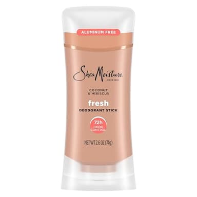 SheaMoisture Deodorant Stick 72h Odor Control Coconut & Hibiscus Fresh Aluminum Free 2.6 oz