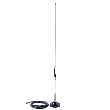 Nagoya CB-72 High-Performance 28" CB Antenna Kit - Universal 26-28 MHz Coverage with Heavy-Duty Magnetic Mount, Includes 18' RG-58A/U Cable & PL-259 Connector for Effortless Installation