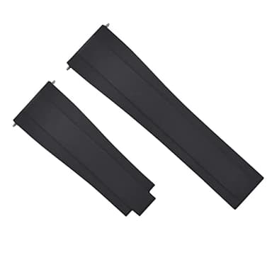 Ewatchparts 21MM RUBBER OYSTERFLEX STRAP BAND COMPATIBLE WITH ROLEX DATEJUST 41MM, SKY DWELLER BLACK