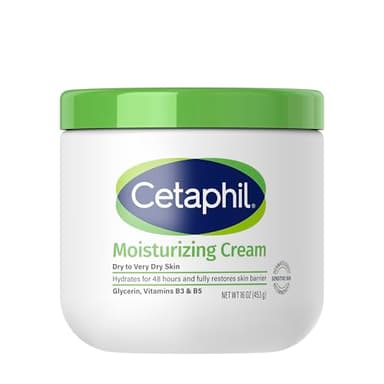 Cetaphil Moisturizing Cream, Face & Body for Dry Sensitive Skin, 16oz