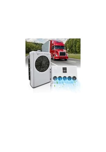12V Air Conditioner 10000BTU, Mini Split 12 Volt Air Conditioner, Semi Truck APU 12 Volt DC AC, Cooling Low Noise for Big Rig Sleeper, Semi Trucks, Pickup, Trucks, Car, RV, Vans, Buses