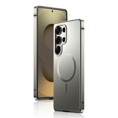 IMCHEN for Samsung Galaxy S25 Ultra Metal Case - Heavy-Duty Protection | Titanium