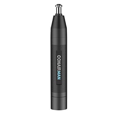 ConairMan Nose Hair Trimmer for Men, For Nose, Ear, and Eyebrows, Patent 360 Bevel Blade for No Pull, No Snag Trimming Experience, Cordless Lithium-Powered Trimmer with Drawstring Bag