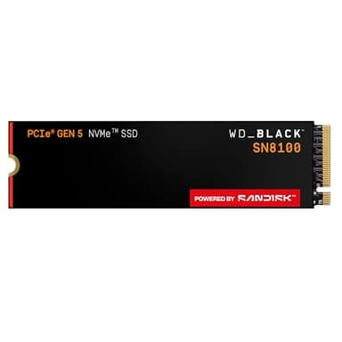 WD_Black SN8100 8TB NVMe SSD - PCIe 5.0x4, M.2 2280, Up to 14,900MB/s Read Speed, up to 11,000MB/s Write Speed, Best for AI Applications, Gaming, and Video Editing - WDS800T1X0M