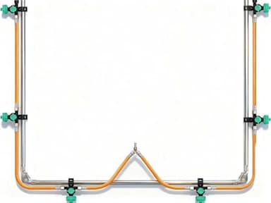 6-Nozzle Folding Sprayer Boom – 122" Spray Coverage for ATV & UTV Sprayers, Row Crop, Adjustable Spray Patterns, Folding Design for Easy Transport (Sprayer Boom)