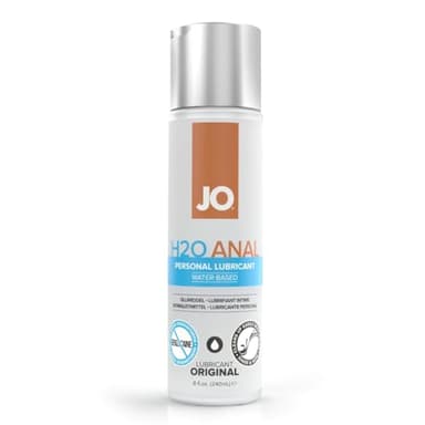 JO Anal Water Based Lube – Personal Lubricant for Anal Play – Long-Lasting, Smooth Glide – 8 fl oz