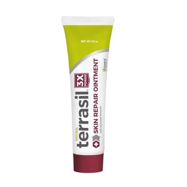 terrasil Skin Repair for Angular Cheilitis, Folliculitis, Impetigo, Lichen Sclerosis, Boils, Pitted Keratolysis, Fast Relief & Supports Healing. Dermatologist Tested & Hypoallergenic Approved (0.5 oz)