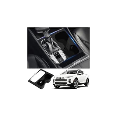 Autorder Silicone 2-in-1 Cup Holder for 2022-2026 Hyundai Santa Cruz Accessories Silicone Center Console CupHolder Insert with Gear Shift Panel Cover Dust & Scratch Resistant All-Around Protection