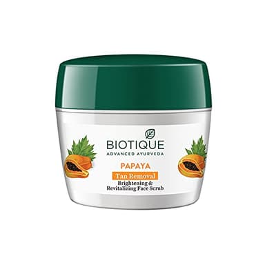 Biotique Papaya Revitalizing Tan Removal Scrub 235gm I All Skin Type