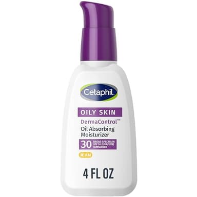 Cetaphil DermaControl Oil Absorbing Moisturizer, SPF 30, Oily Skin, 4 Fl Oz