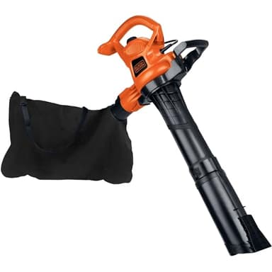 BLACK+DECKER Corded Leaf Blower Leaf Vacuum and Leaf Mulcher 3-in-1, Up to 230 MPH, 12 Amp Handheld Blower and Vacuum Combo (BV3600)