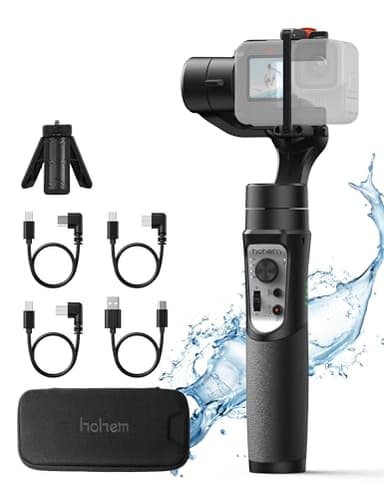 Hohem iSteady Pro 4 3 Axis Gimbal Stabilizer for Gopro Hero 13/12/11/10/9, Bluetooth Control, IPX4 Splashproof, Camera Stabilizer for Video Recording, Compatible with Osmo Camera, Insta360