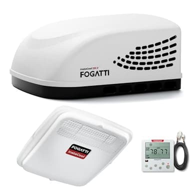 FOGATTI InstaCool 13500BTU RV Air Conditioner – Quiet Rooftop AC Unit, All-in-One Design, Easy Install for Campers & Trailers, 115V (AC)