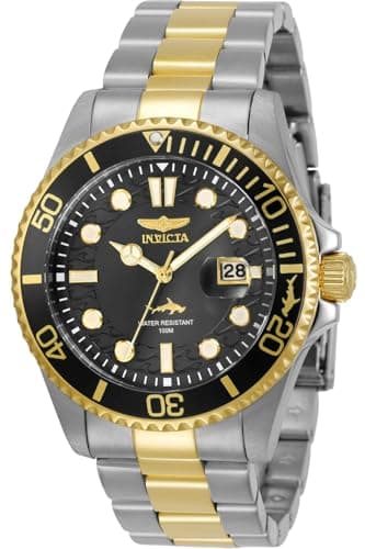 Invicta Men's Pro Diver Quartz Watch with Stainless Steel Strap, Two Tone, 22 (Model: 30023)