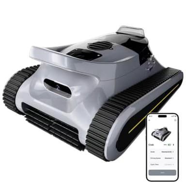 LODOBA Pool Vacuum for Inground Pools & Above Ground Pool, Cordless Robotic Pool Cleaner with 180W Brushless Motor, 3-Hour Runtime, Wall-Climbing Pool Robot Scrubber for Pools up to 2150 Sq.Ft.