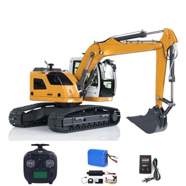 wheelfun 1/14 RC Hydraulic Excavator R920 JDM-208 Integrated Pump Metal Remote Control Digger Model Sound Motor Servo ESC Hobby Grade Model