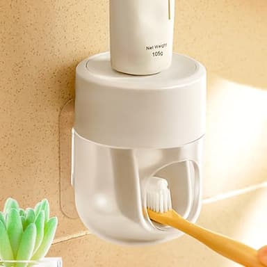 2025 Upgraded So Nice Toothpaste Dispenser Wall Mounted Bathroom Automatic Toothpaste Squeezer,Visualization of Toothpaste Flow Rate