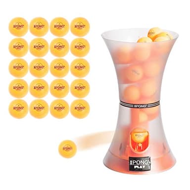 JOOLA iPong Play Table Tennis Trainer Robot with 20 ABS Training Balls, Orange