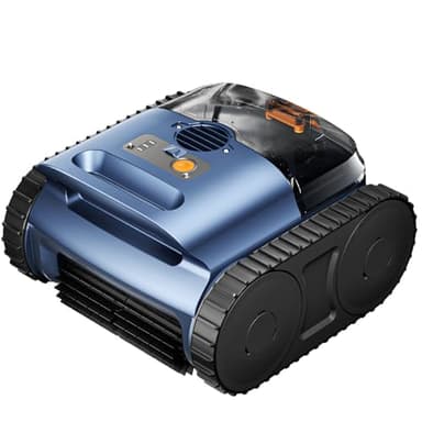 Cordless Robotic Pool Vacuum with Smarter Navigation & Track Drive, Dual 180W Brushless Motors, Wall & Waterline Climbing, 150-Min Runtime, for Inground & Above-Ground Pools up to 2,150 Sq. Ft.