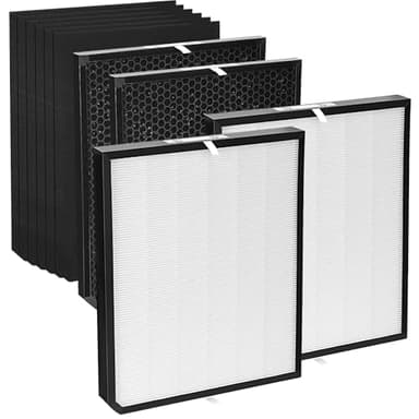 AD3500 Air Purifier Filters Replacement Set Compatible with AD3500 AD3000 3500i AD3000M AD3000Pro(2 High-Premium Filter, 2 Carbon Filters and 6 Pre-Filters) 10Pack