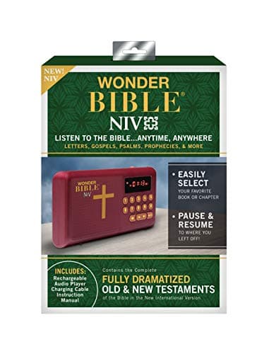 Wonder Bible NIV- The Audio Bible Player That You Can Listen to in English, New International Version, New & Old Testament as Seen On TV