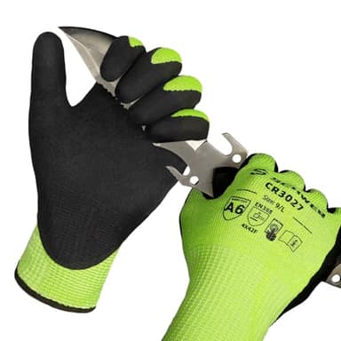 Schwer 2 Pairs Cut Resistant Gloves ANSI A6/A7 (Send Randomly) Cut Proof Work Gloves, Touchscreen, for Men and Women Used for Woodworking, Glass Cutting, Construction, Cargo Handling, Car Repair, L